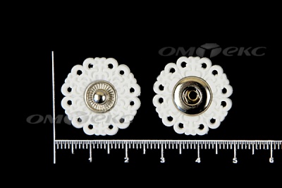 Кнопки пришивные №6 S20мм пластиковые белые - купить в Ноябрьске. Цена: 9.88 руб.