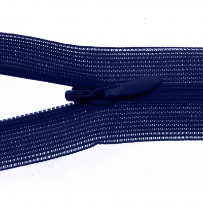 Молния потайная Т3 919, 60 см, капрон, цвет т.синий - купить в Ноябрьске. Цена: 10.13 руб.