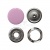 Кнопка рубашечная (закрытая) 9,5мм - эмаль, цв.003 - розовый - купить в Ноябрьске. Цена: 5.74 руб.