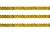 Пайетки "ОмТекс" на нитях, SILVER SHINING, 6 мм F / упак.91+/-1м, цв. 48 - золото - купить в Ноябрьске. Цена: 356.19 руб.
