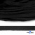 Шнур плетеный d-8 мм плоский, 70% хлопок 30% полиэстер, уп.85+/-1 м, цв.- чёрный - купить в Ноябрьске. Цена: 735 руб.