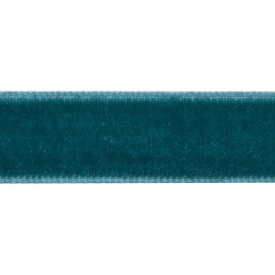 Лента бархатная нейлон, шир.12 мм, (упак. 45,7м), цв.65-изумруд - купить в Ноябрьске. Цена: 392 руб.