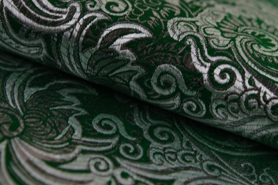 Ткань костюмная жаккард, 135 гр/м2, шир.150см, цвет зелёный№4 - купить в Ноябрьске. Цена 441.94 руб.