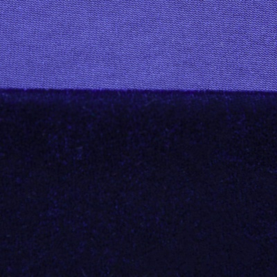 Бархат стрейч №14, 240 гр/м2, шир.160 см, (2,6 м/кг), цвет т.синий - купить в Ноябрьске. Цена 740.88 руб.