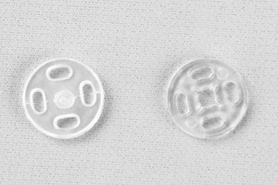 Кнопки пришивные пластиковые 11,5 мм, блистер 24шт, цв.-прозрачные - купить в Ноябрьске. Цена: 59.44 руб.