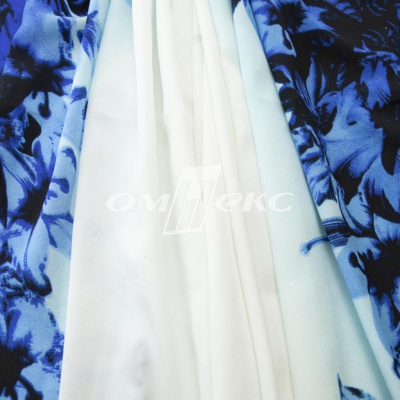 Плательная ткань "Фламенко" 19.1, 80 гр/м2, шир.150 см, принт растительный - купить в Ноябрьске. Цена 241.49 руб.