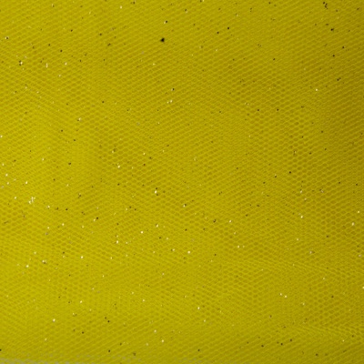 Сетка Глиттер, 24 г/м2, шир.145 см., желтый - купить в Ноябрьске. Цена 117.24 руб.